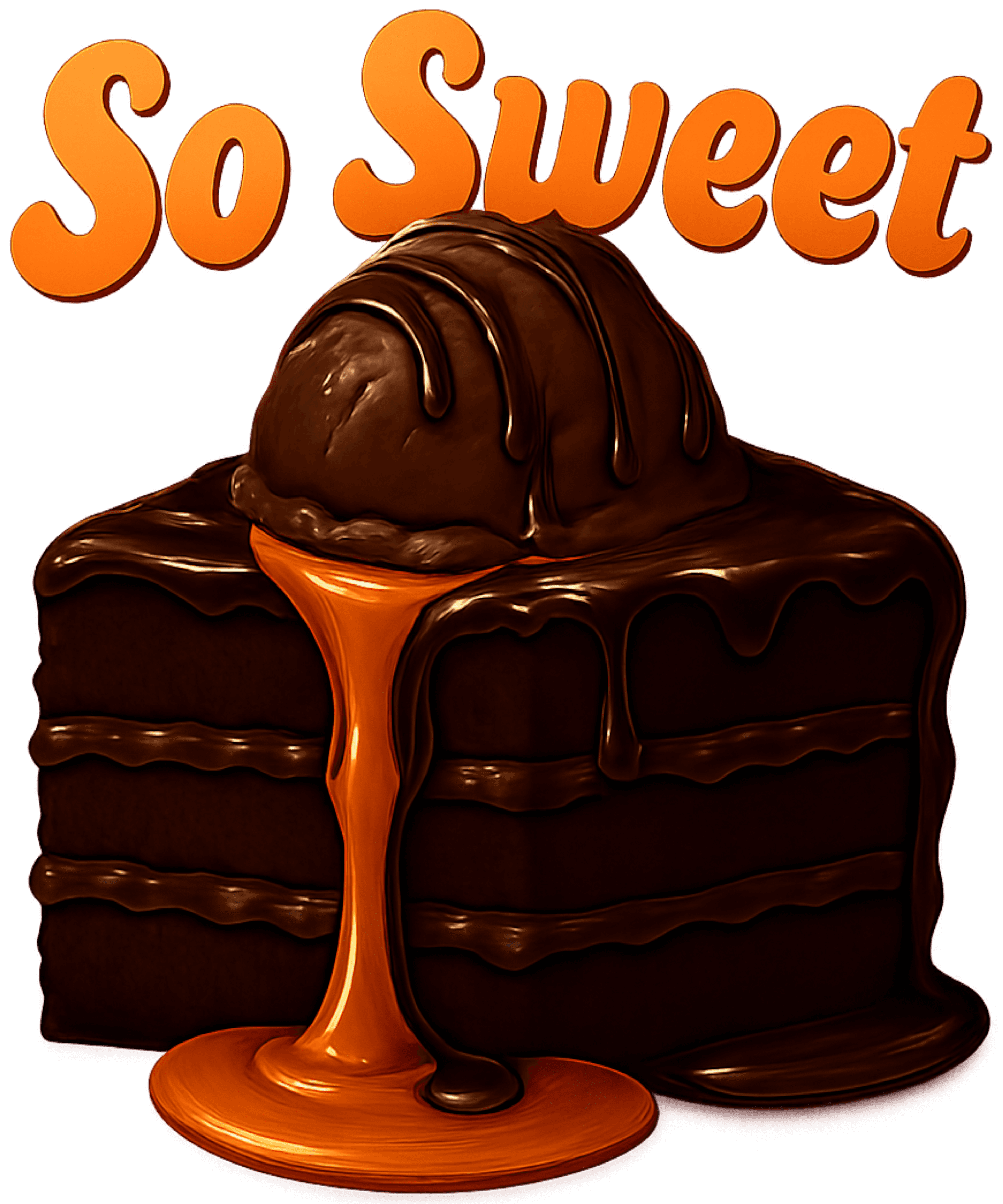 So Sweet Chocolate Caramel Cake